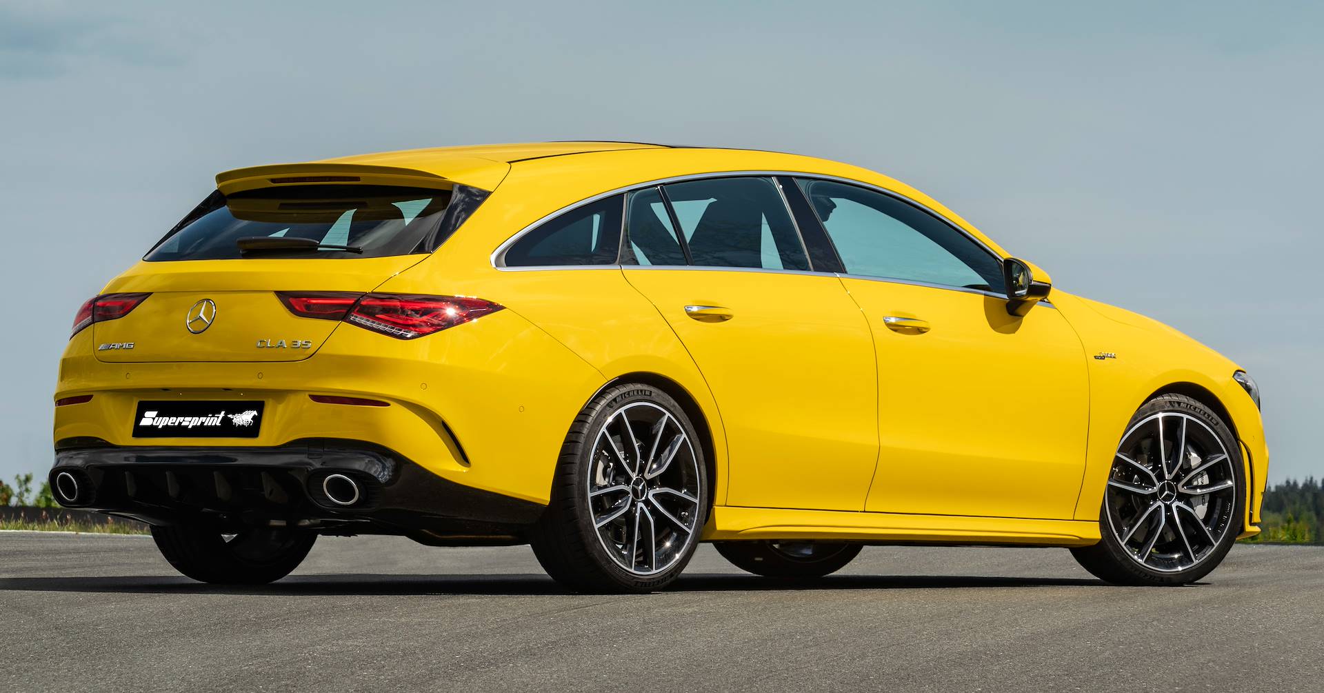 Supersprint Auspuff für MERCEDES X118 CLA 35 AMG Shooting Brake 4-Matic (2.0T - 306 PS - Modelle mit GPF) 2020 -> (mit Klappe)