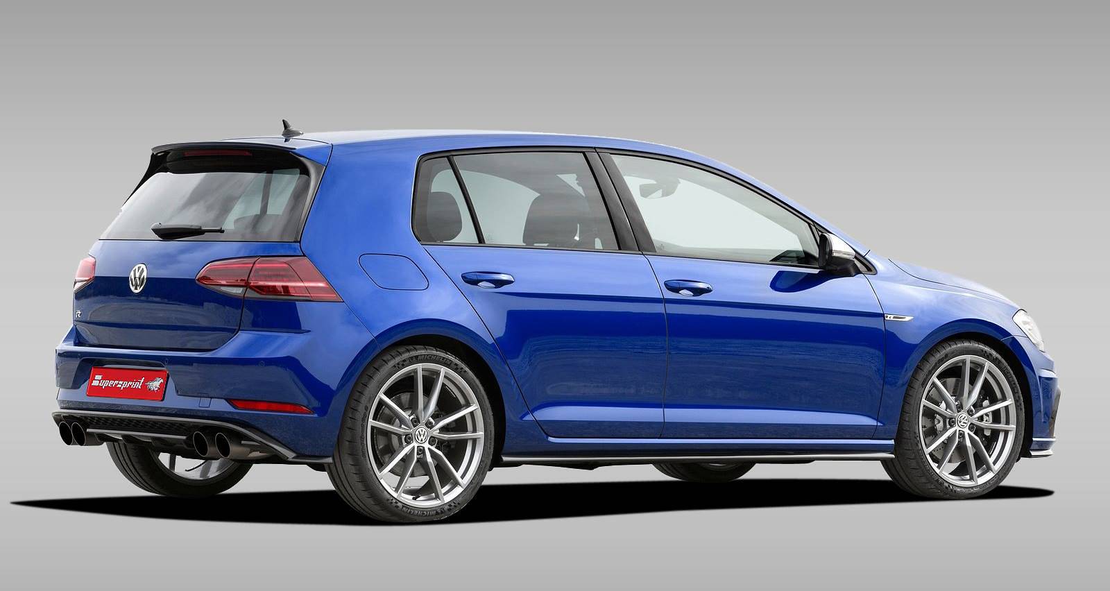 Supersprint Auspuff für VW GOLF VII R Performance 2.0 TFSI (310 PS) 2017 -> Twin Pipe System