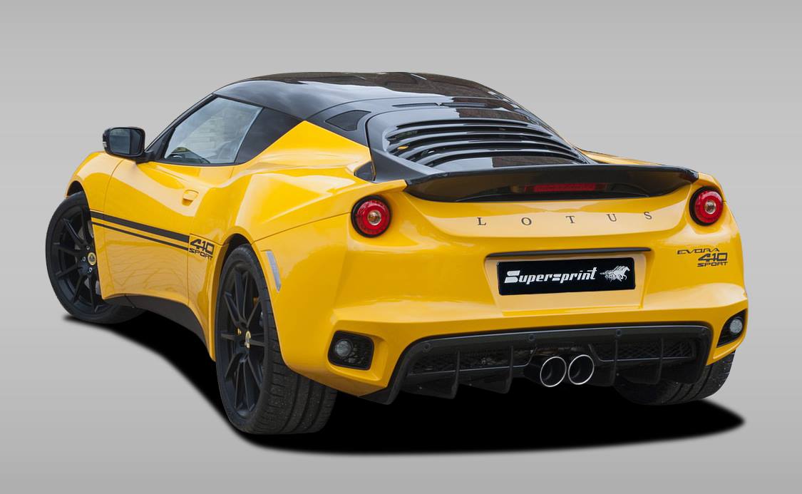 Supersprint Auspuff für LOTUS EVORA Sport 410 3.5i V6 Supercharged (416 PS) (Mot. Toyota) 2016 ->