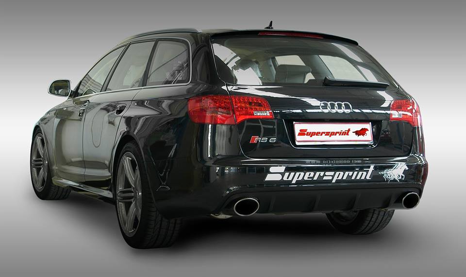 Supersprint Auspuff für AUDI A6 RS6 Quattro 5.0i Bi - turbo V10 ' 08 ->