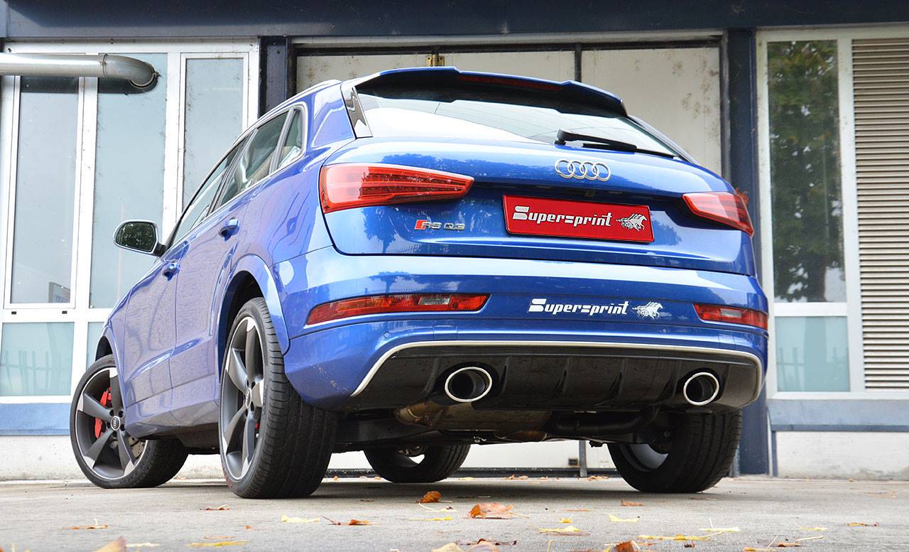 Supersprint Auspuff für AUDI RS Q3 2.5 TFSI Quattro (367 PS) 2015 -> 2017 (mit Klappe)