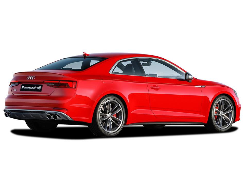 Supersprint Auspuff für AUDI S5 Quattro Coupè 3.0 TFSi V6 (354 PS) 2017 -> (mit klappe)