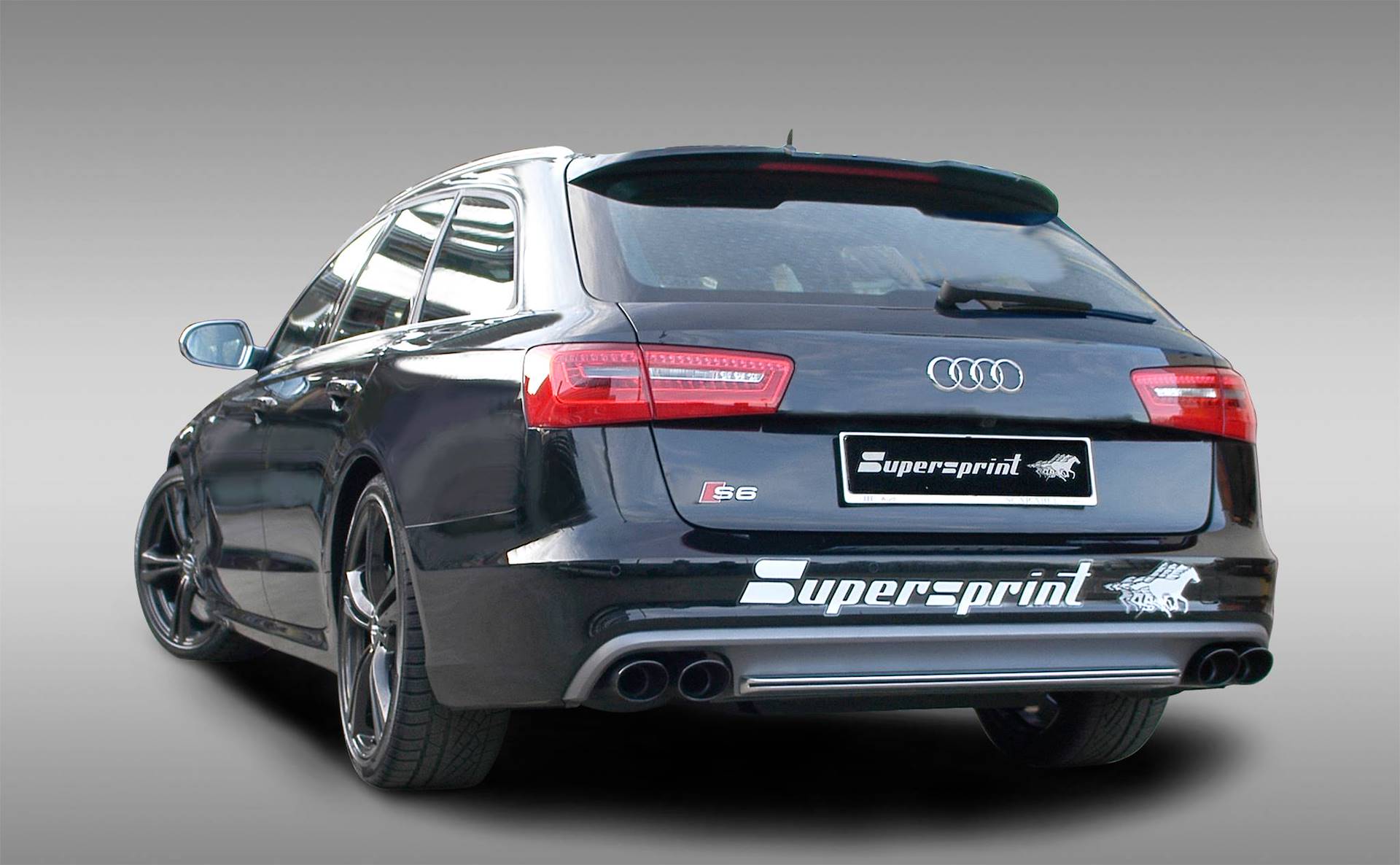 Supersprint Auspuff für AUDI S6 C7 4G Facelift (Limousine + Avant) 4.0 TFSI (450 PS) 2015 -> 2018 (mit klappe)
