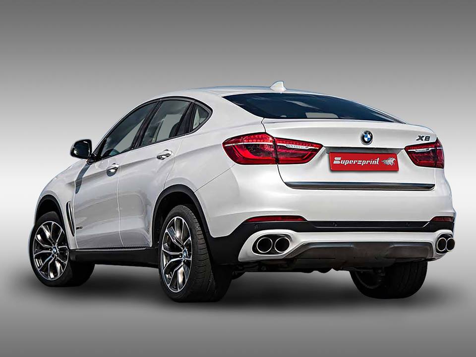 Supersprint Auspuff für BMW F16 X6 xDrive50i V8 Bi-turbo 2014 ->