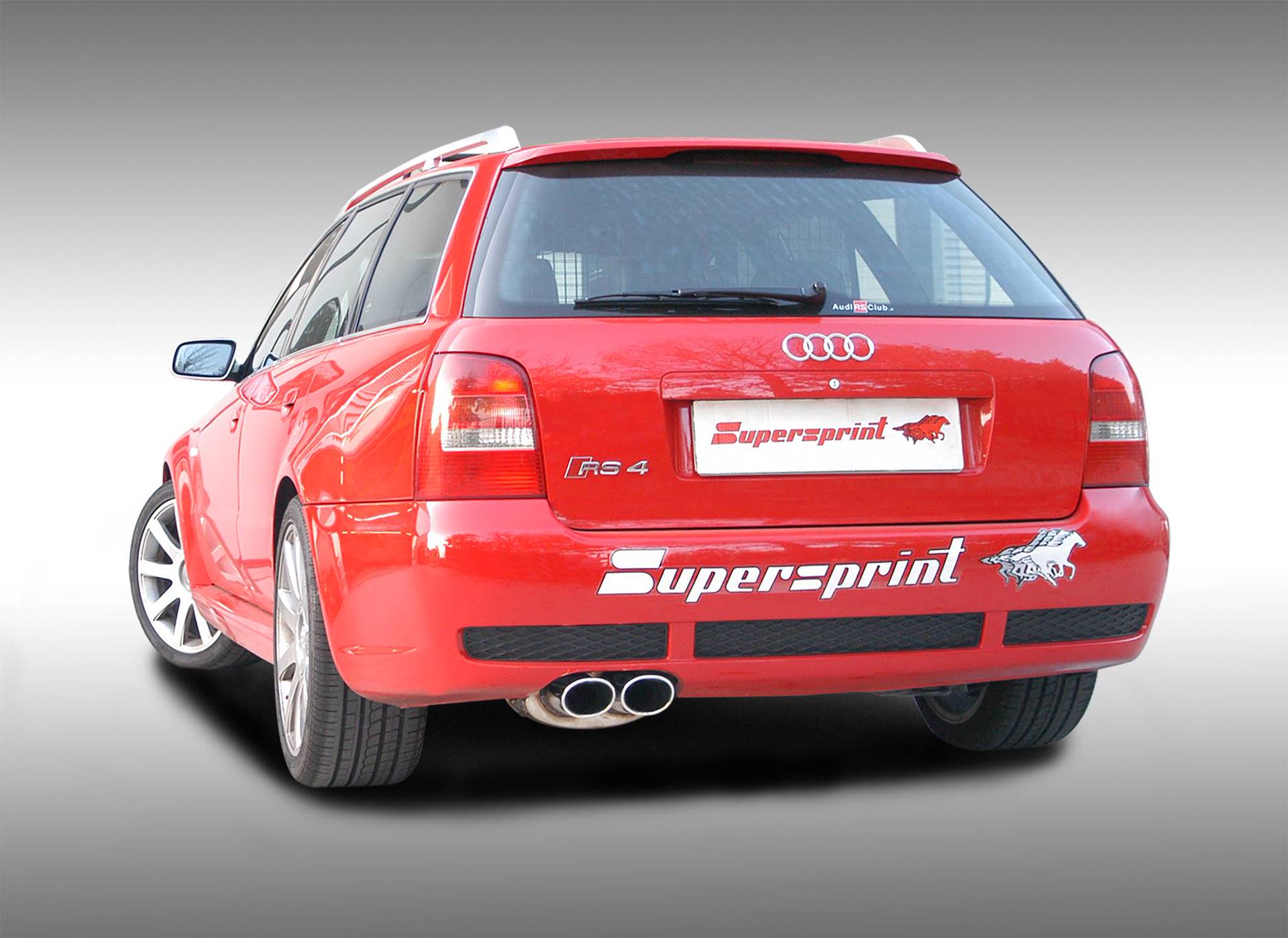 Supersprint Auspuff für AUDI A4 RS4 QUATTRO 2.7i V6 (380 PS) ' 00 -> ' 02