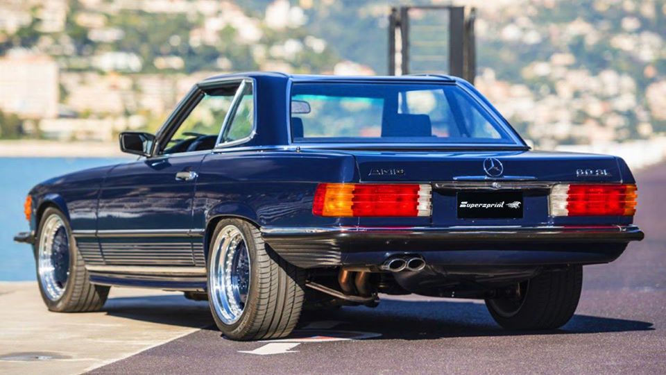 Supersprint Auspuff für MERCEDES R107 SL 560 AMG 6.0i V8 (385 PS) '86 ->'89