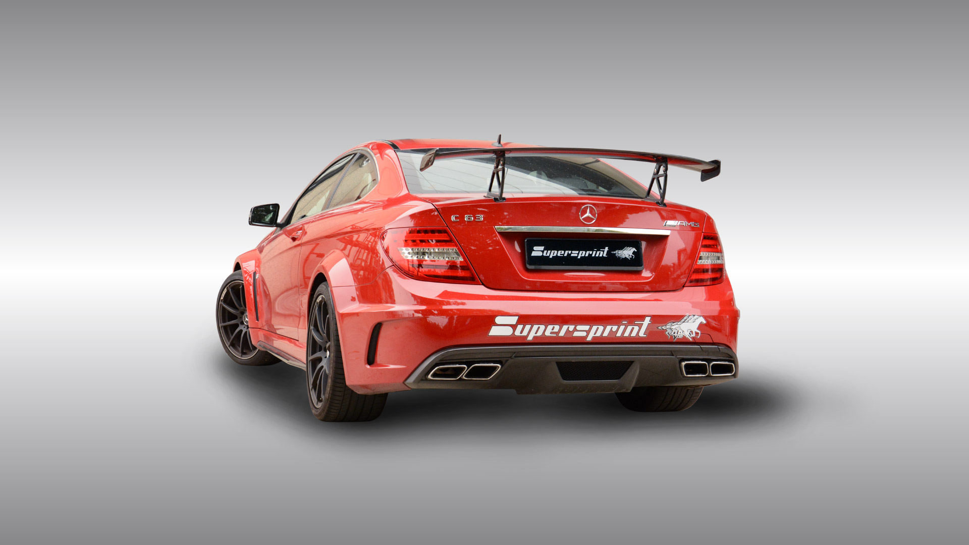 Supersprint Auspuff für MERCEDES C204 C63 AMG Coupè V8 Black Series (517 PS) 2011 ->