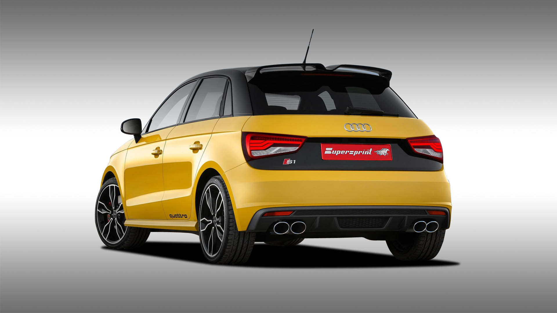 Supersprint Auspuff für AUDI S1 Quattro 3 Türer / Sportback 2.0 TFSI (231 PS) '2014 -> (Twin Pipe)