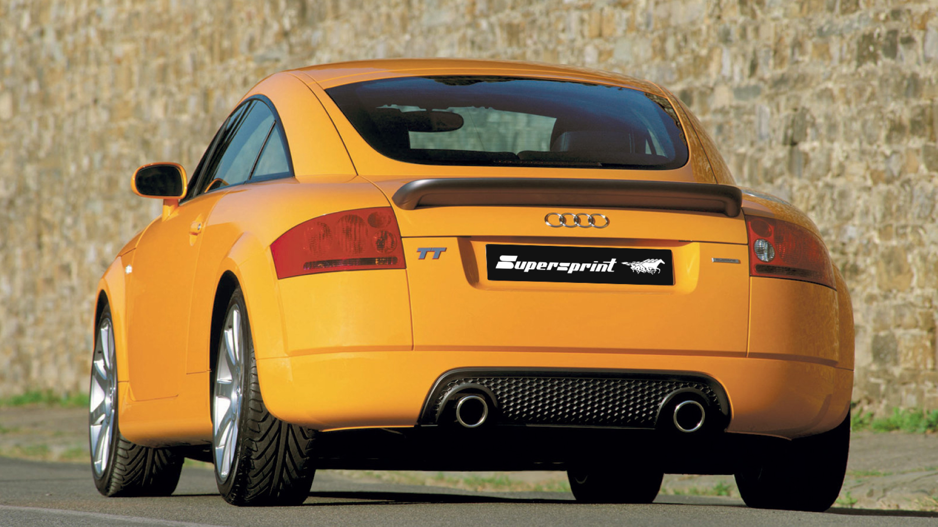 Supersprint Auspuff für AUDI TT Mk1 QUATTRO Coupé 3.2i VR6 (250 PS) '03 -> '06 (Ø70mm)