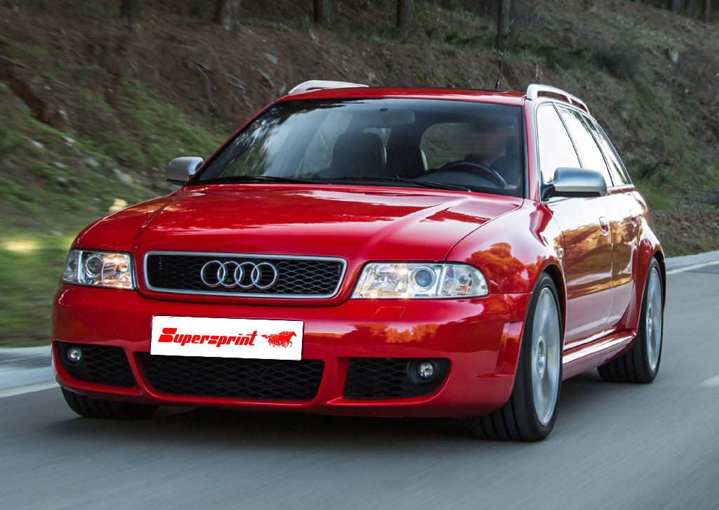 Supersprint Auspuff für AUDI RS4 QUATTRO 2.7i  V6 (380 PS)  ' 00 -> ' 02