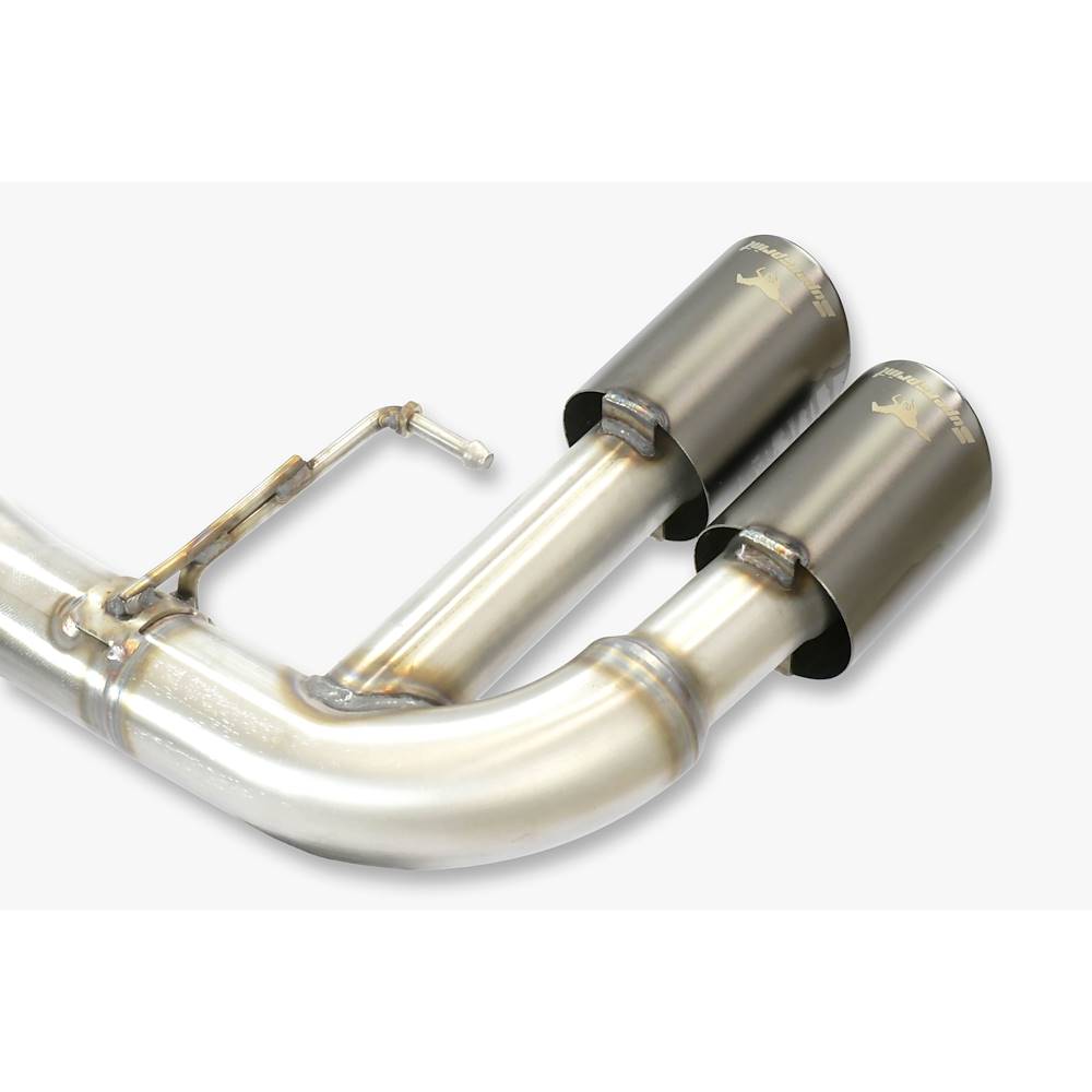Rear exhaust Race Right OO90 + Left OO90 Gun Metal Grey