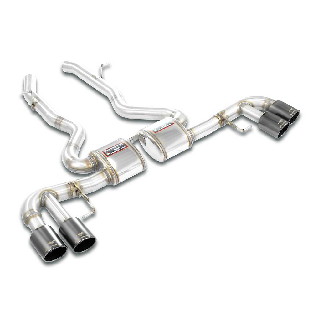 Rear exhaust Race Right OO90 + Left OO90 Gun Metal Grey
