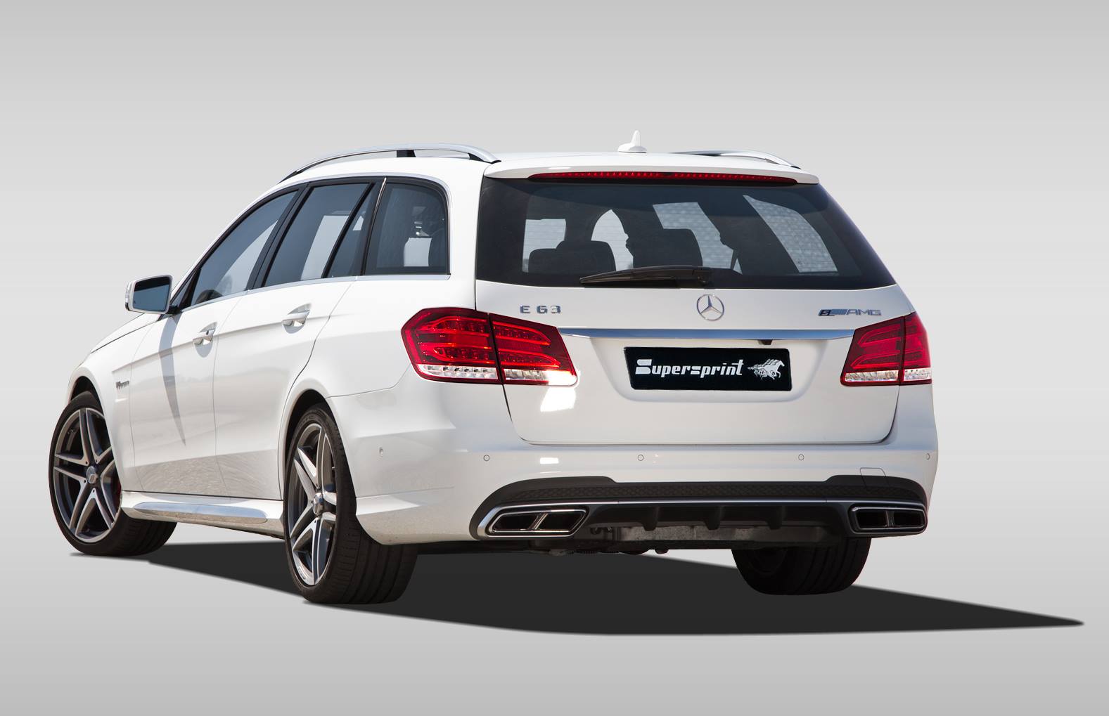 Supersprint Auspuff für MERCEDES W212 E 63 S AMG V8 (Limousine + Wagon) (M157 5.5i Bi-Turbo) (585 PS) '14 -> '16
