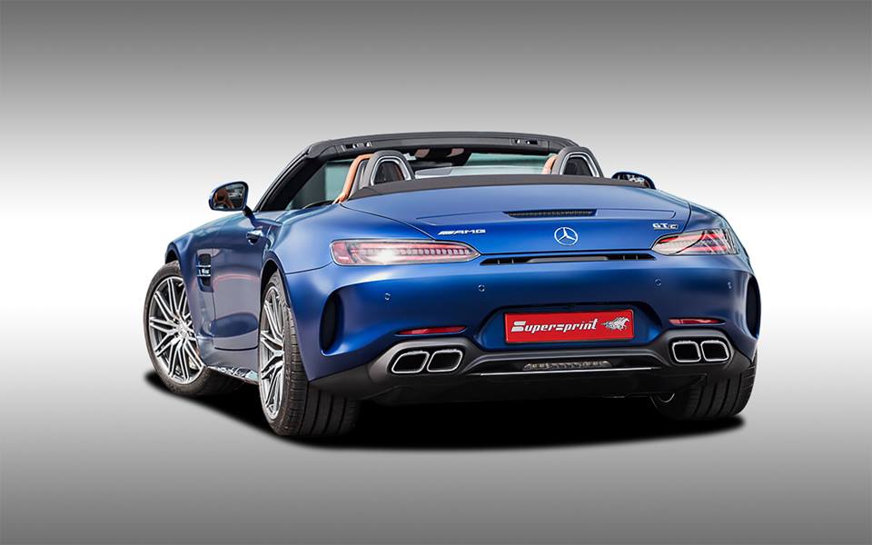 Supersprint Auspuff für MERCEDES R190 AMG GT C Roadster 4.0i V8 Bi-Turbo (557 PS) 2017 ->