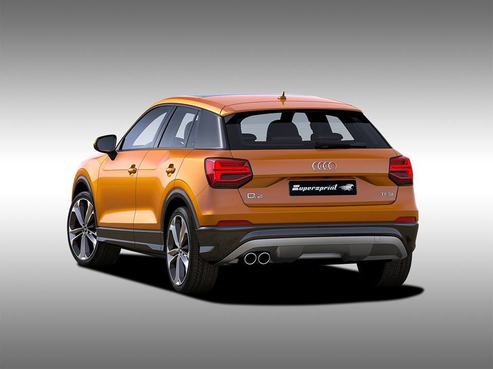 Supersprint Auspuff für AUDI Q2 QUATTRO 2.0 TFSI (190 PS) 2017 ->