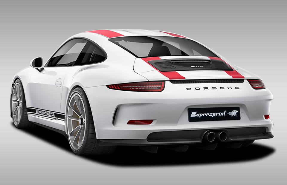 Supersprint Auspuff für PORSCHE 911 R 4.0i (500 PS) 2016 ->
