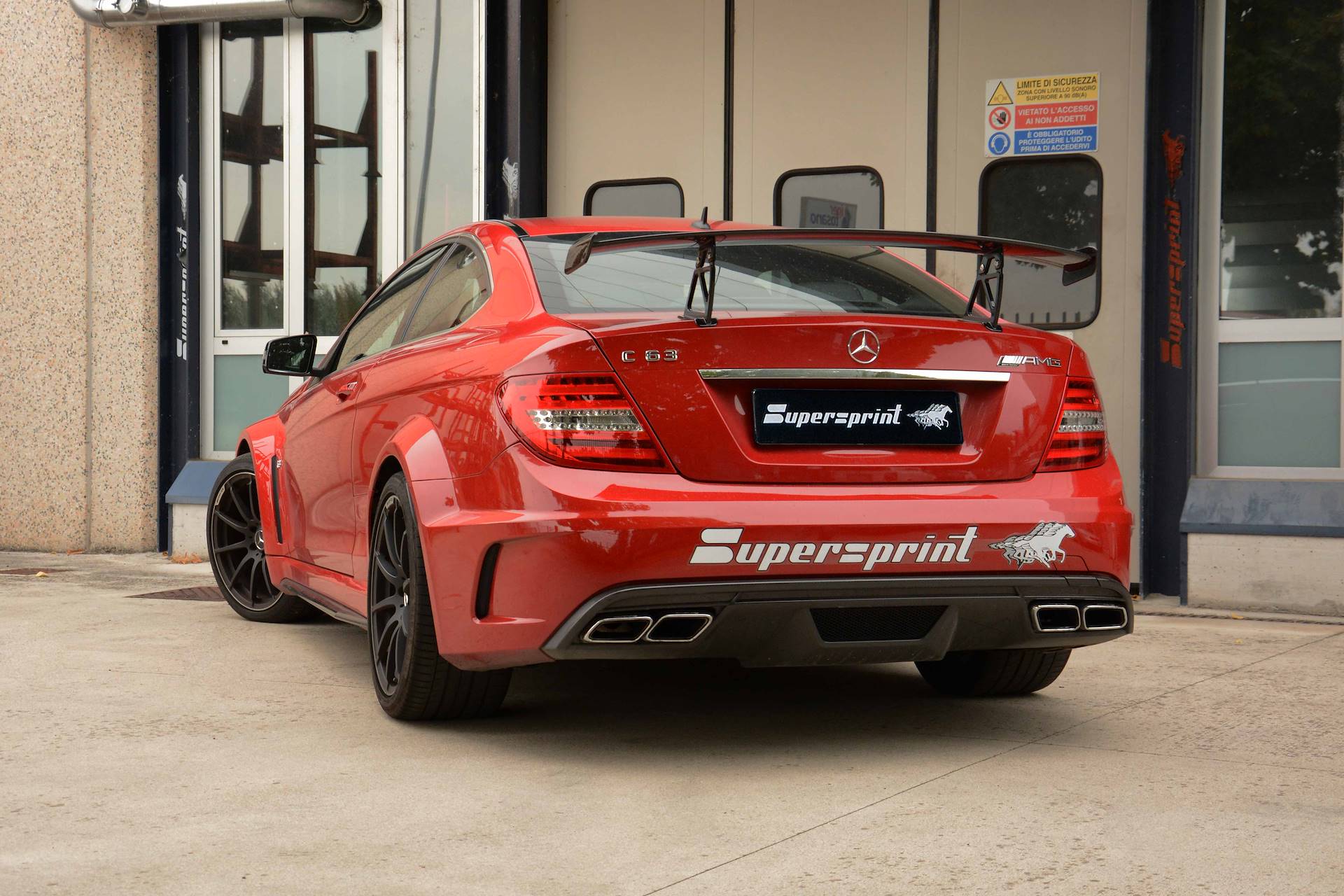 Supersprint Auspuff für MERCEDES C204 C63 AMG Coupè V8 Black Series (517 PS) 2011 ->