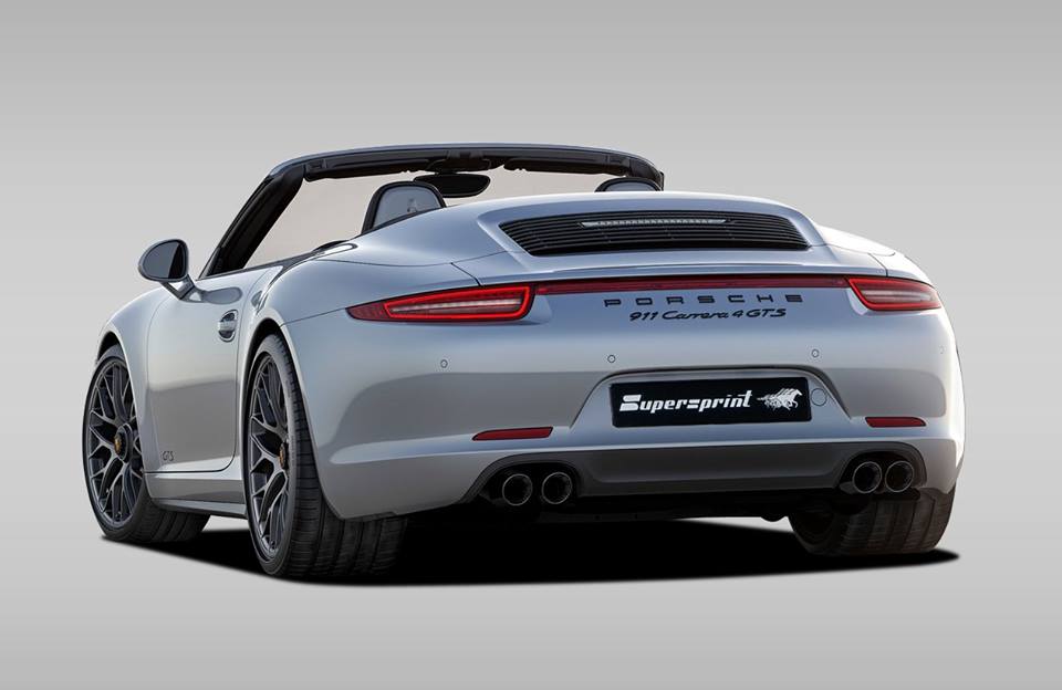 Impianto di scarico per PORSCHE 991 Carrera 4 GTS Cabriolet 3.0i Turbo (450 Hp) 2017 -> (Std. Quad-Exhaust)