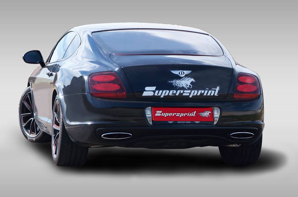 Supersprint Auspuff für BENTLEY CONTINENTAL SUPERSPORTS 6.0i W12 Bi-Turbo (630 PS) '09 -> (mit klappe)