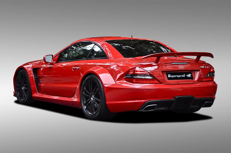 Supersprint Auspuff für MERCEDES R230 SL 65 AMG Black Series V12 Bi-Turbo '08 -> '09 (670 PS)