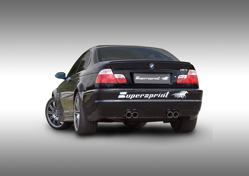 DE - Supersprint Auspuff für BMW E46 M3 3.2i Coupé/Cabrio '01 -> /CSL 3.2i ' 03 -> (Ø63,5mm)