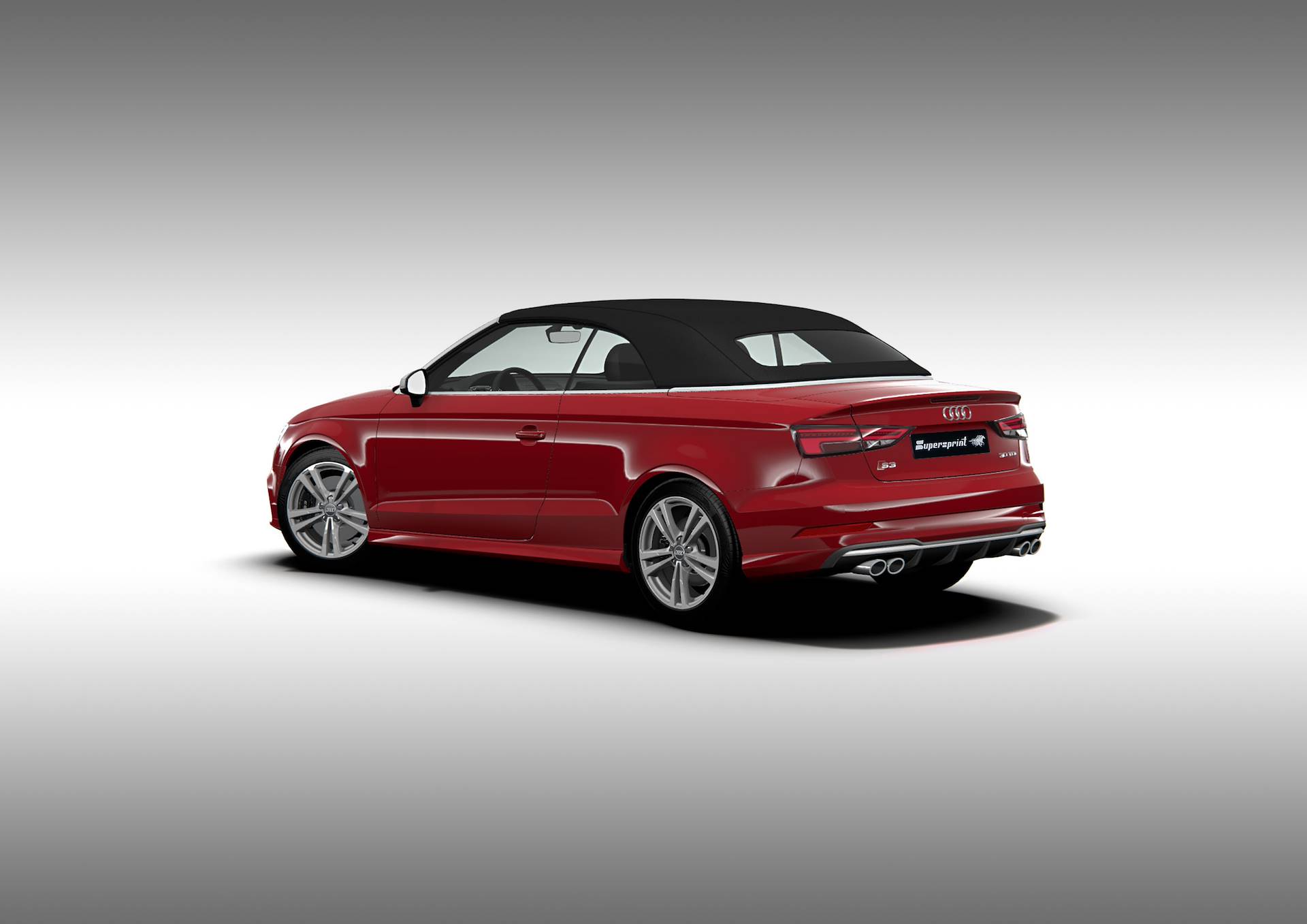 Supersprint Auspuff für AUDI S3 8V Cabrio QUATTRO 2.0 TFSI (300 Hp - Modelle mit GPF) 2019 -> Twin Pipe (mit Klappe)