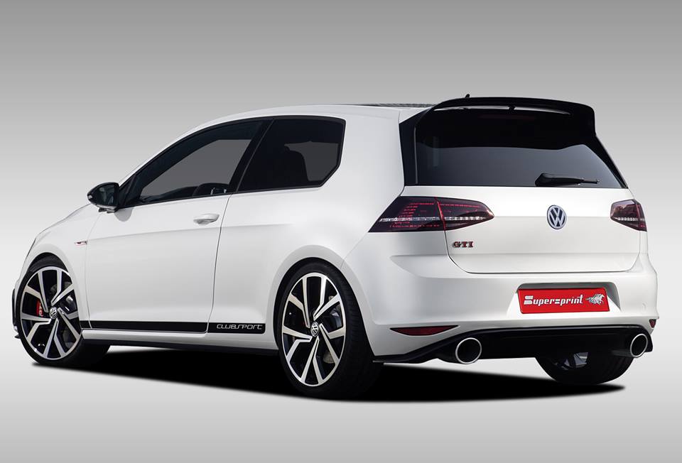 Supersprint Auspuff für VW GOLF VII GTI Clubsport S 2.0 TSI (310 PS) 2016 -> 2018 (Ø76mm)