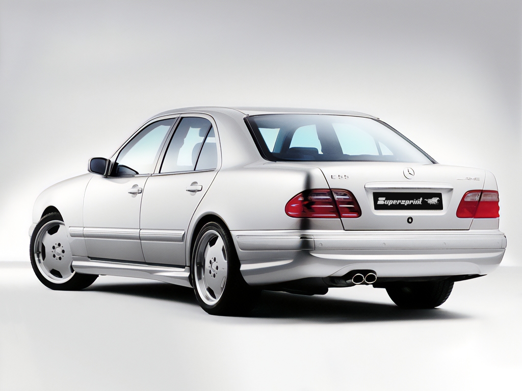 Supersprint Auspuff für MERCEDES W210 E 55 AMG V8 (Limousine) ' 98 -> ' 01