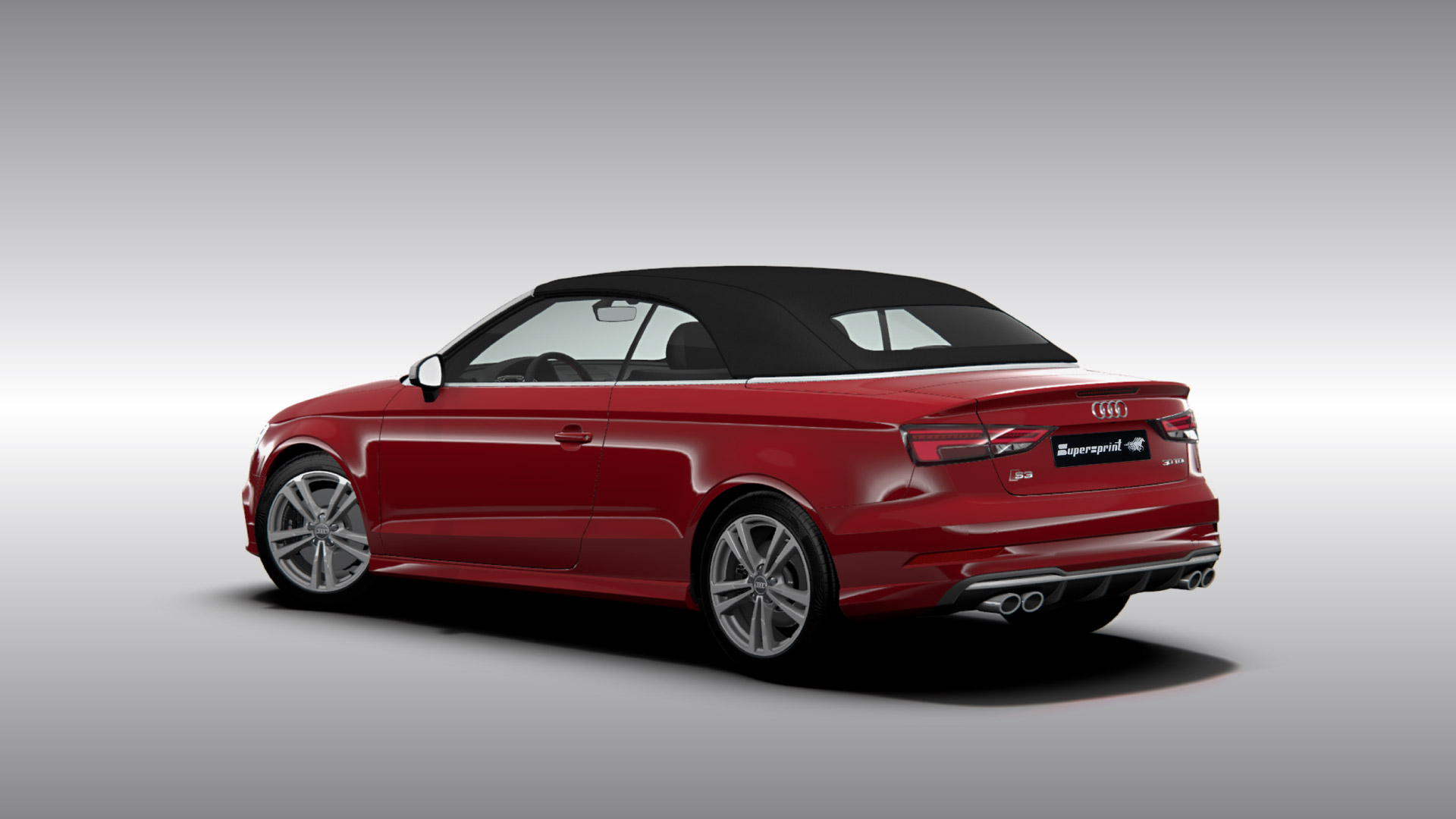 Supersprint Auspuff für AUDI S3 8V Cabrio QUATTRO 2.0 TFSI (300 Hp - Modelle mit GPF) 2019 -> 2020 Twin Pipe 
