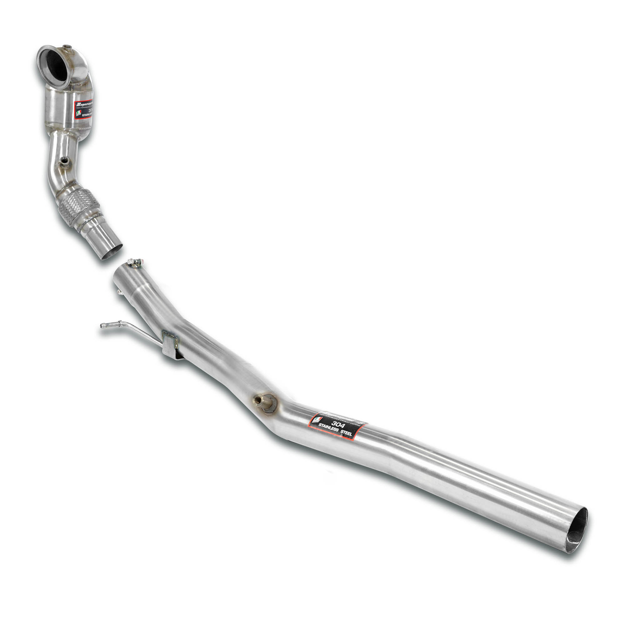 Turbo Descente tube avec metallic catalyseur 100CPSI WRC  