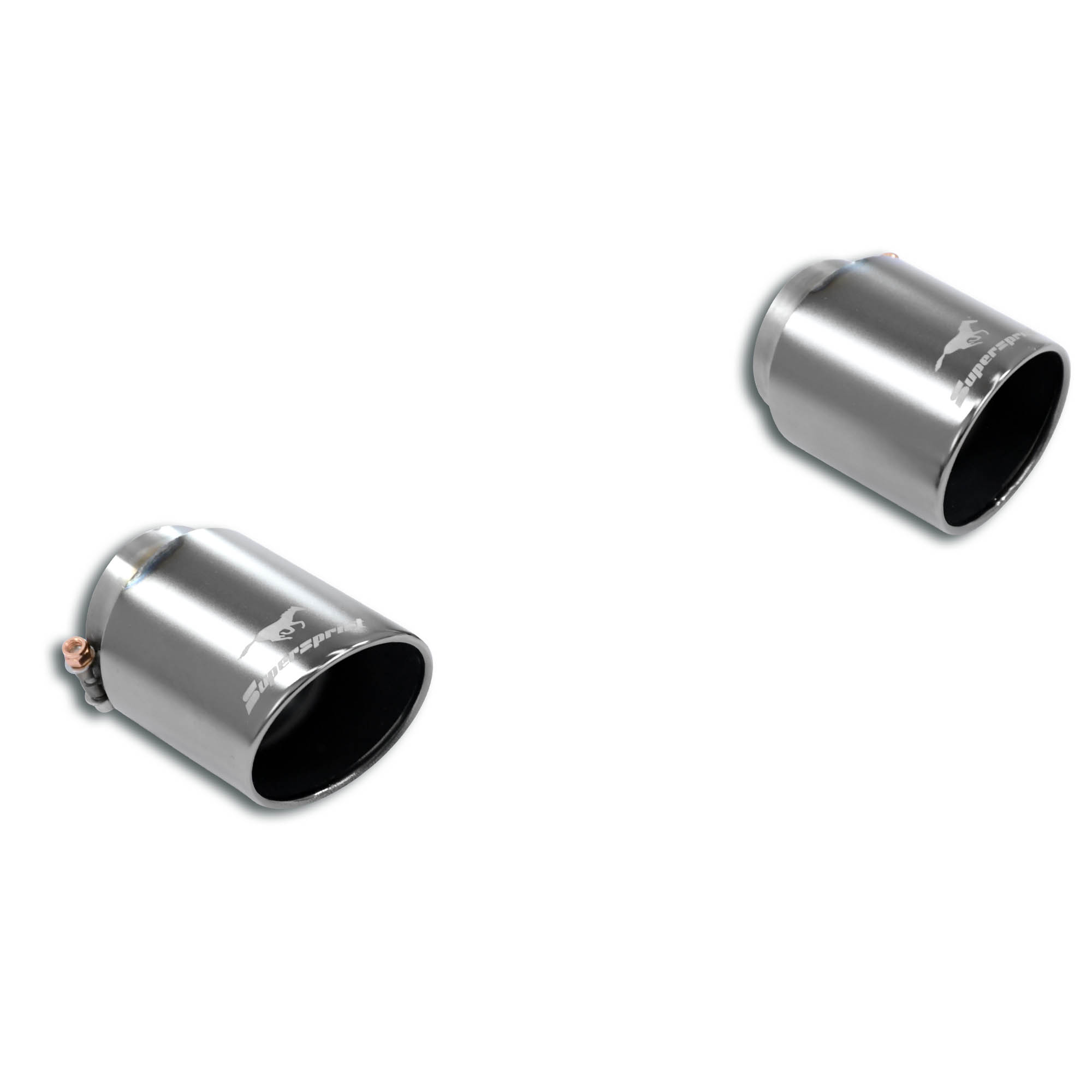 kit colas de escape Derecha-Izquierda O100 Gun Metal Grey