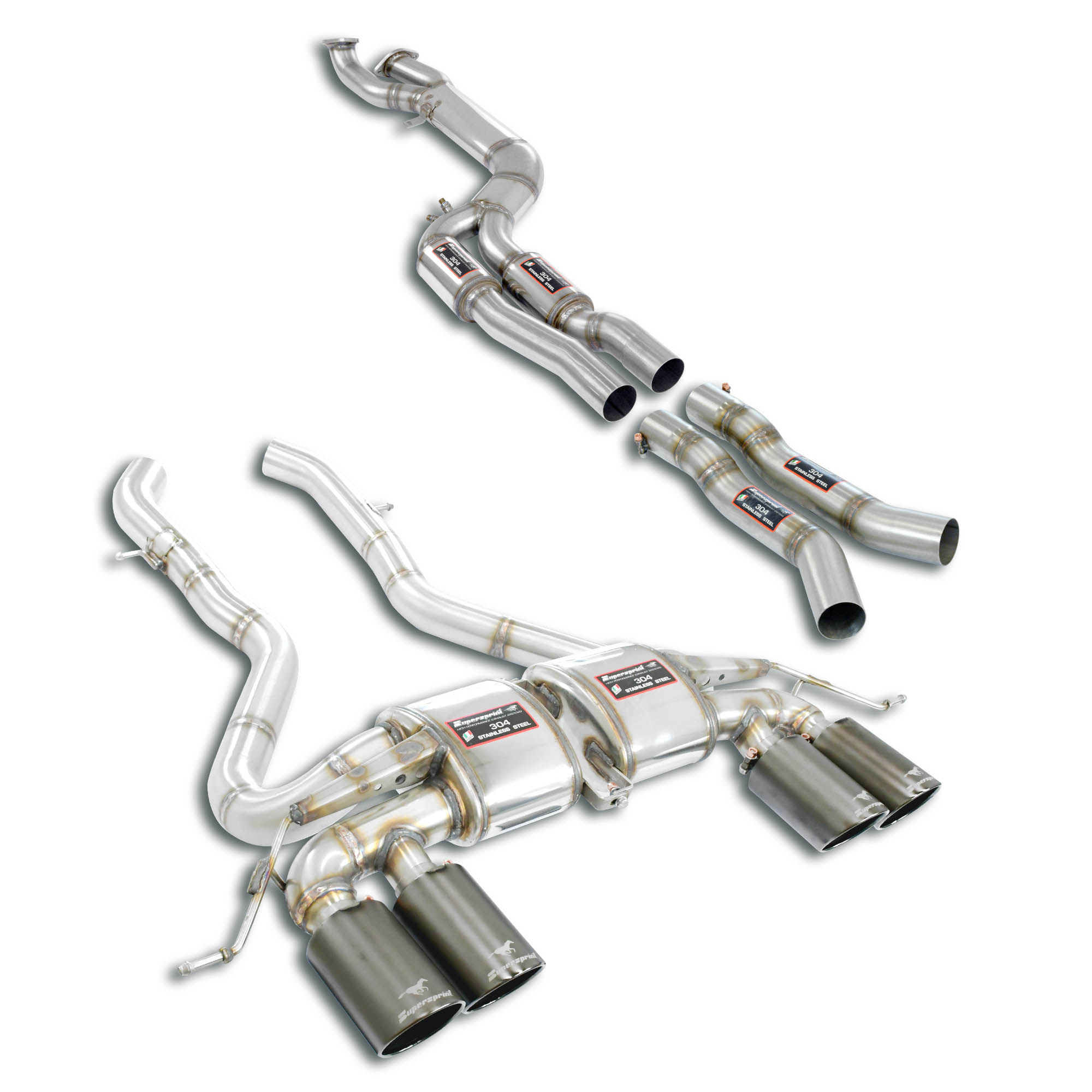 J-Pipe Touring Package - complete Deletes the secondary catalytics + mid resonators