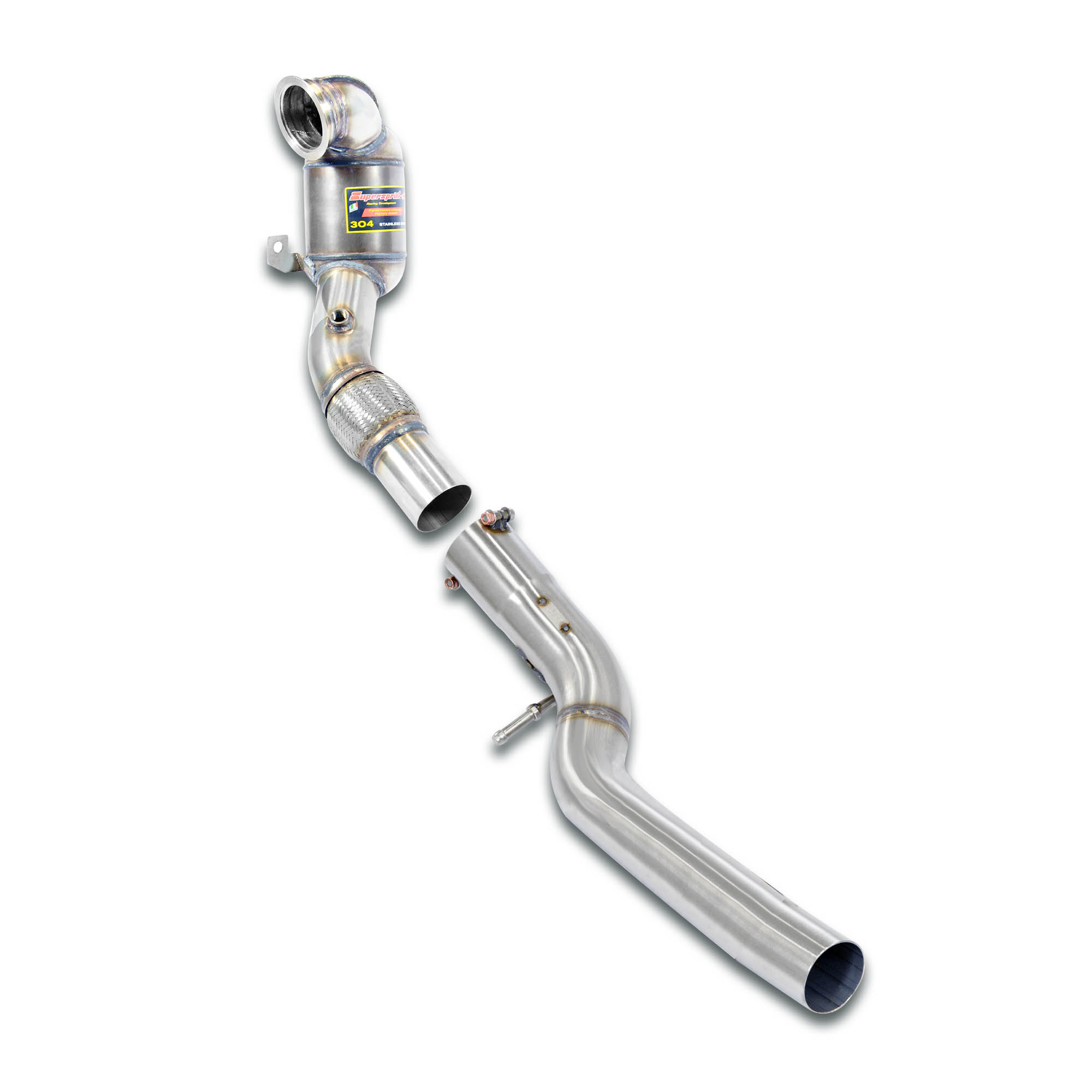 Turbo Descente tube + Metallic catalyseur 200 CPSI 