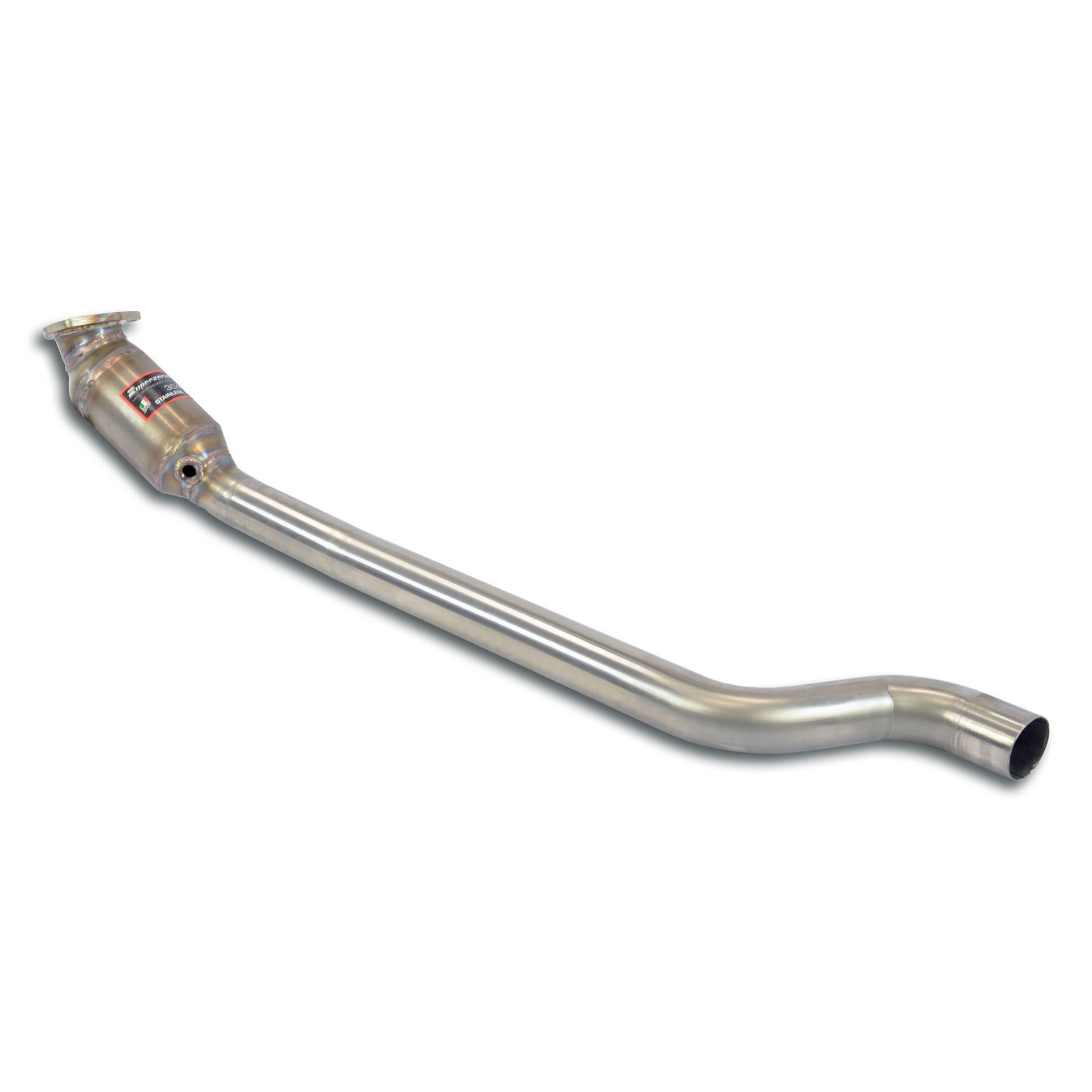 Downpipe left with metallic catalytic 