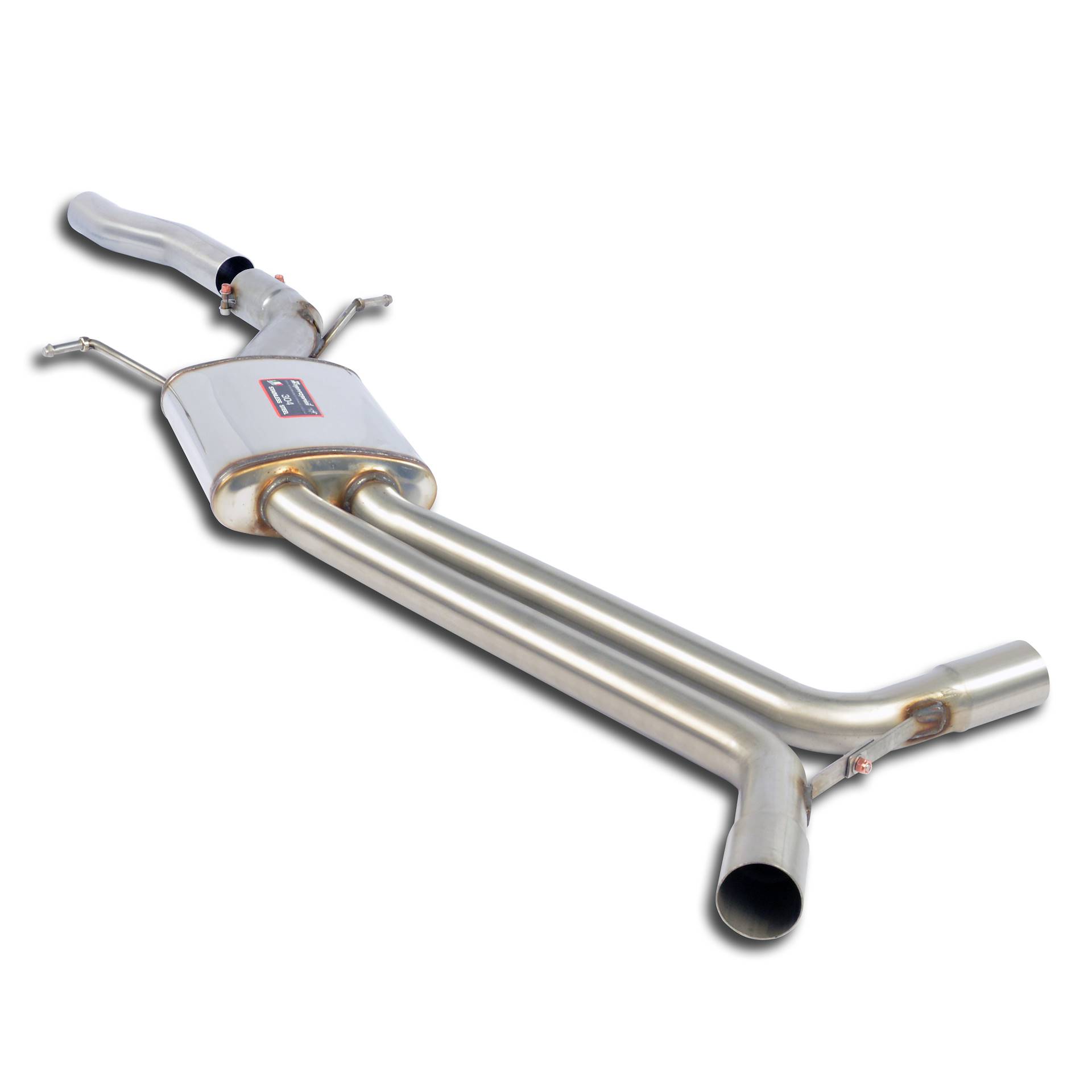 Silencieux central + pattes de fixation