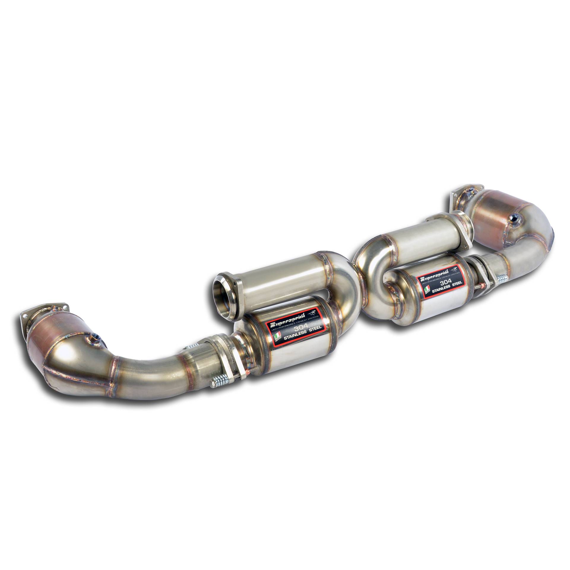 Endschalldämpfer Rechts - Links Racing + Sport Metallkatalysator 100 CPSI