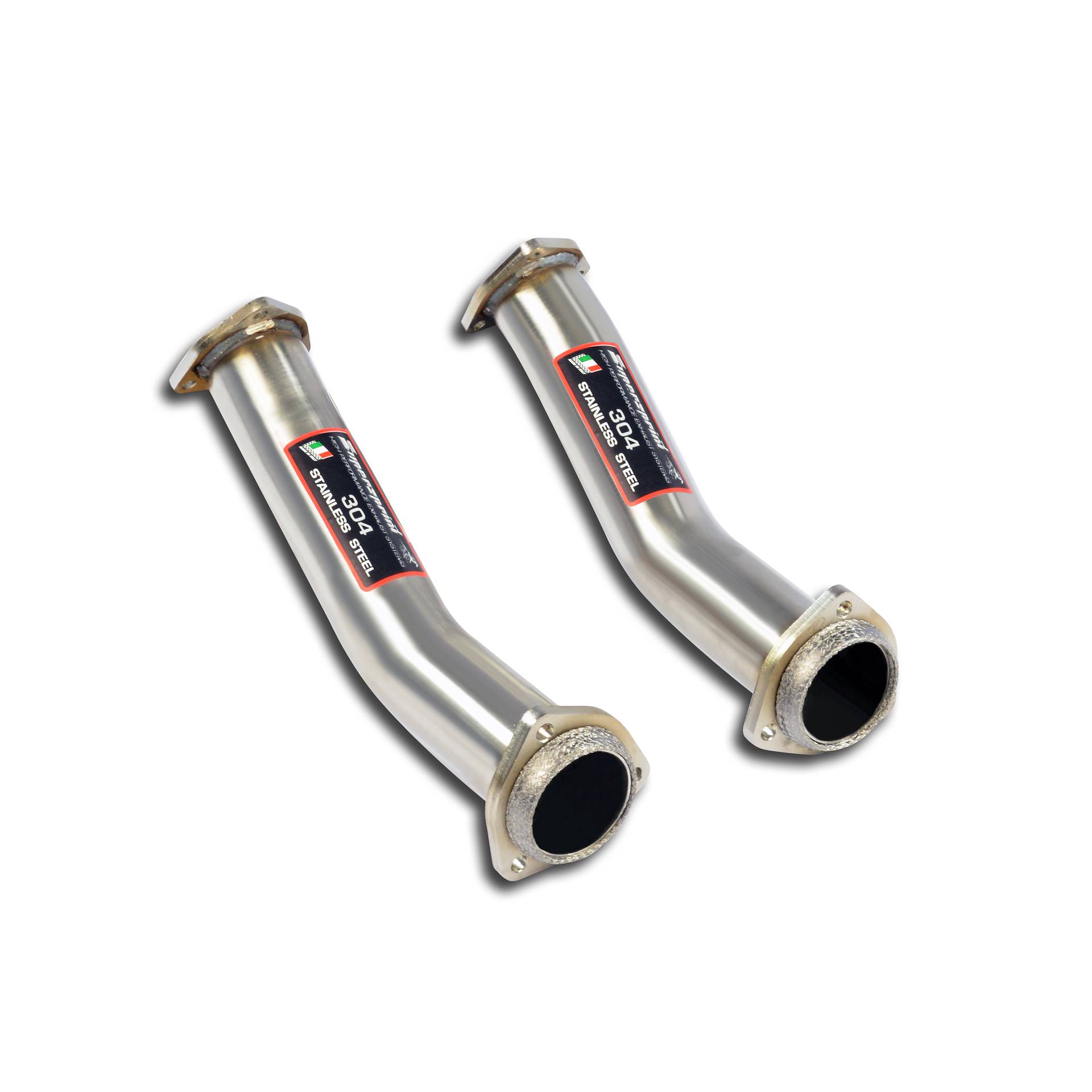 Tube adaptateur pour silencieux central d'origine Droite + Gauche