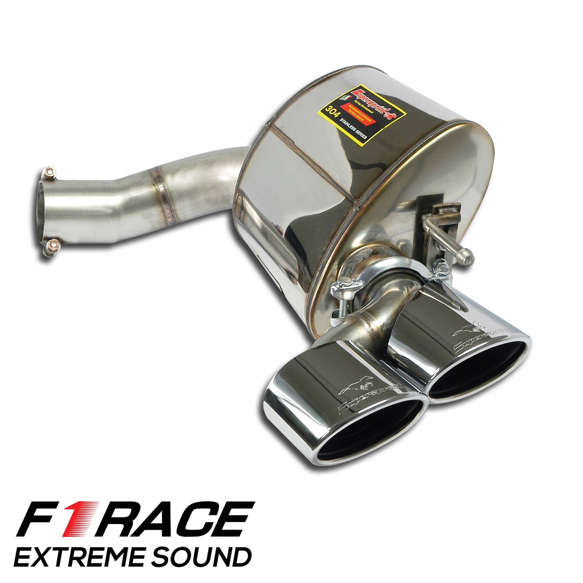 Глушитель F1 Race ОО120x80 Правый