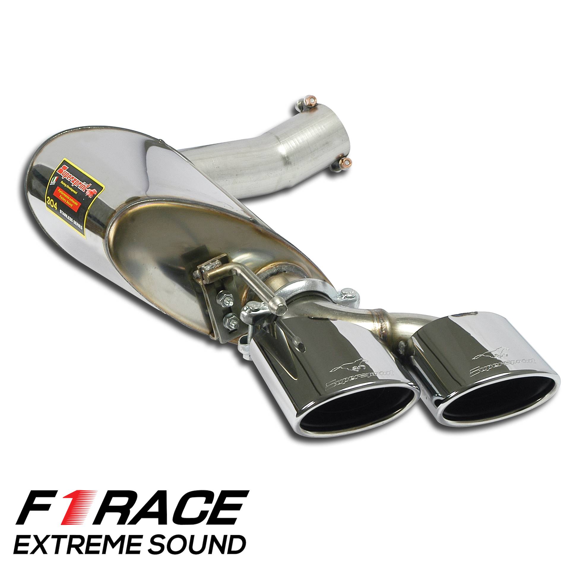 Глушитель F1 Race Левый ОО120x80