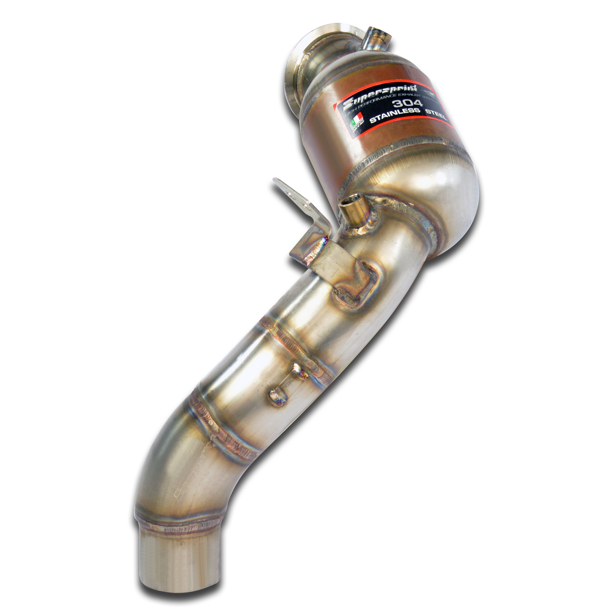 Turbo downpipe kit + Catalizador metalico izquierdo