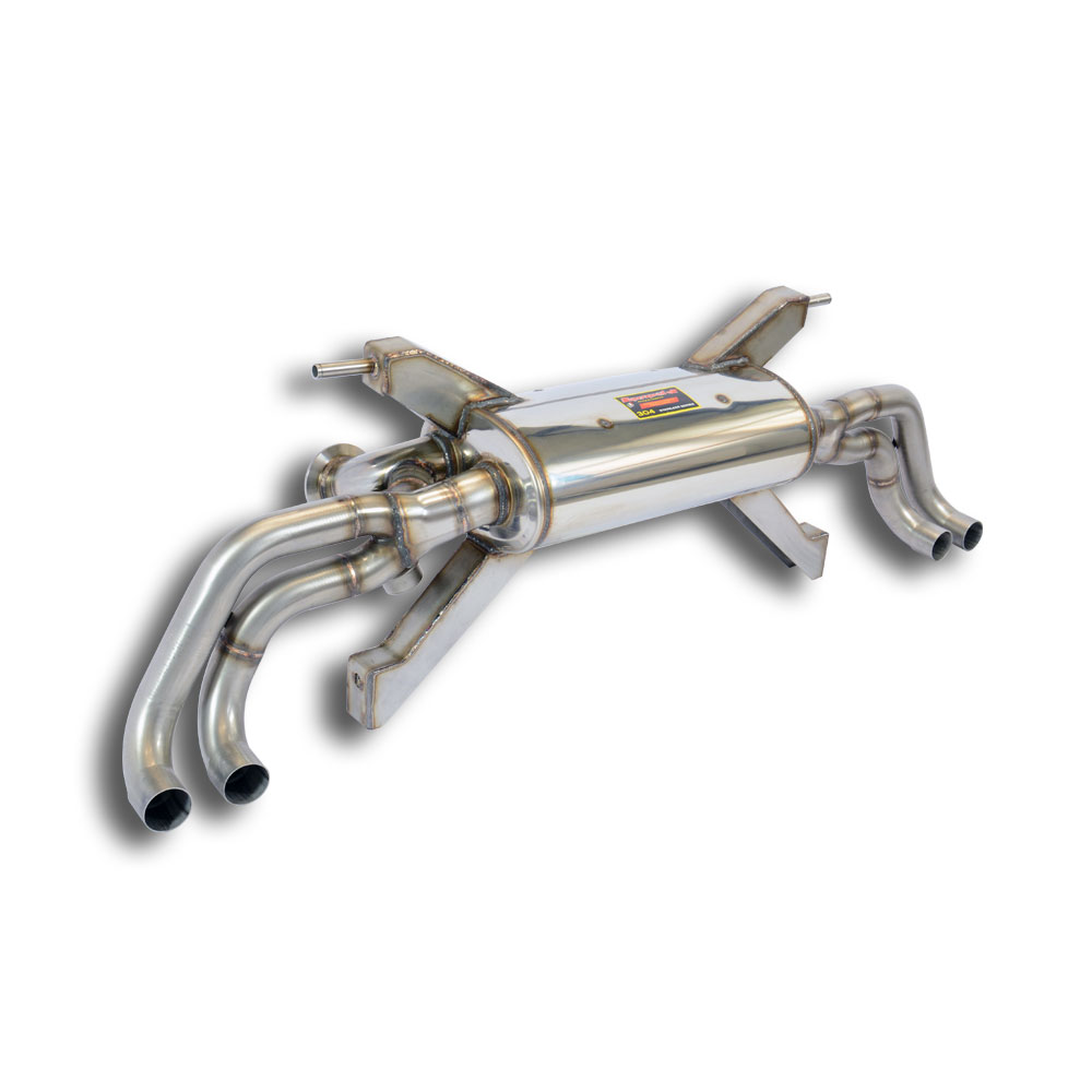 Posteriore con valvole Destro - Sinistro 4 uscite (Elimina catalizzatore di serie secondari - da montare con terminali di serie) <strong><span style=color:#ea0000;>-8,5 Kg</span></strong>
