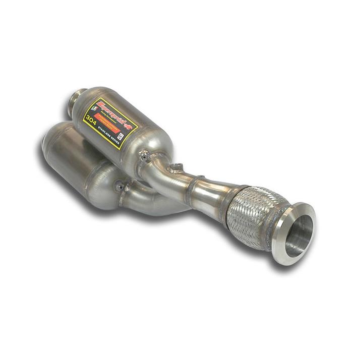 Y-Pipe left with metallic catalytic converter