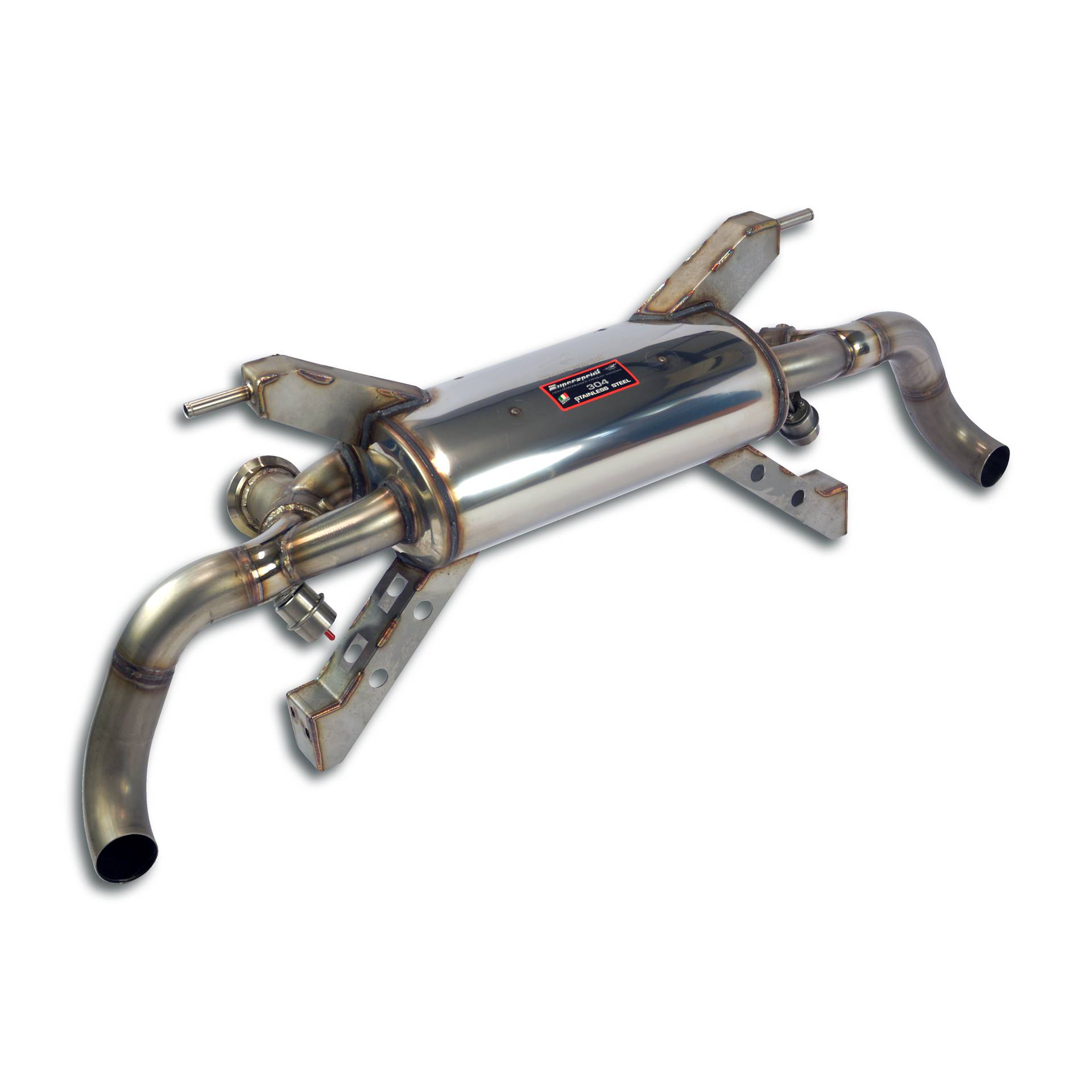 Silencieux arrière avec valves Droite - Gauche (remplace deuxième catalyseur - fits to the Stock Sorties) <strong><span style=color:#ea0000;>-14,0 Kg</span></strong>