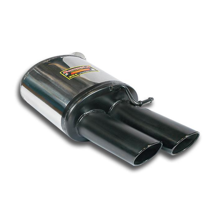 Rear exhaust Left 100x75 Gun Metal Grey
