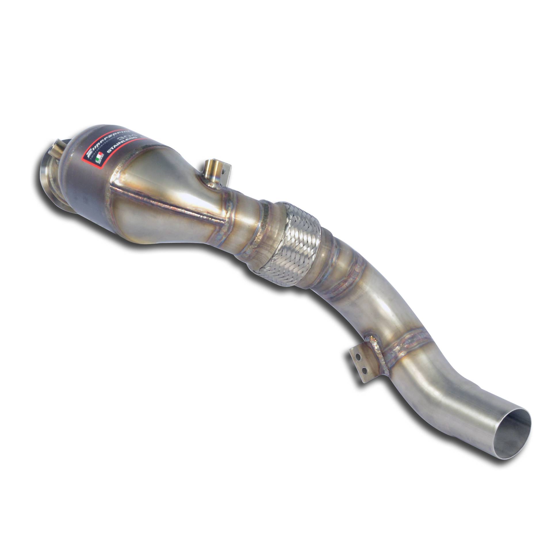 Turbo downpipe kit +  Metallic catalytic converter Right Accepts the stock Cat.-Back system