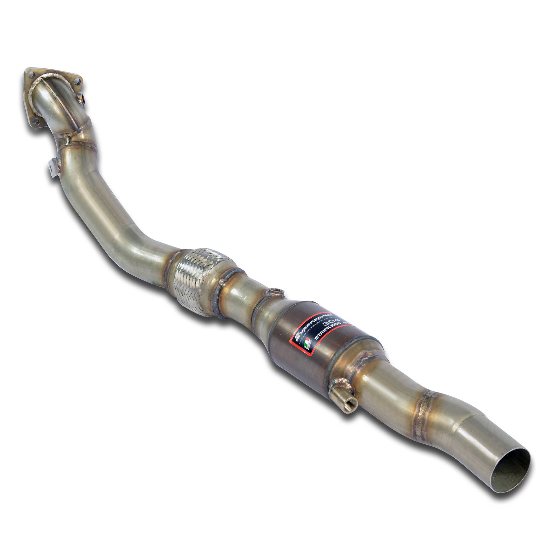 Downpipe izquierdo +  Catalizador metalico