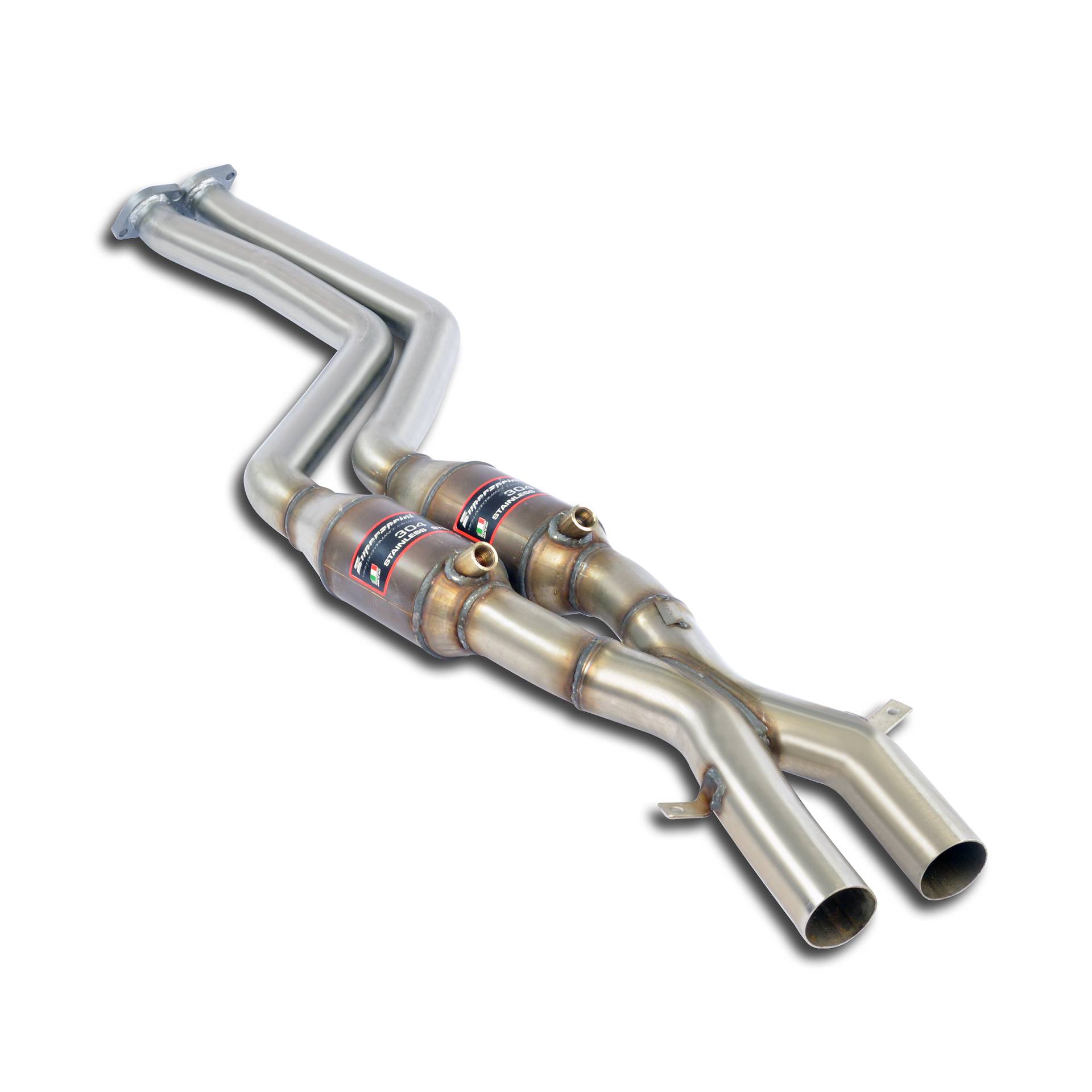 Tubo Anterior con catalizador Metalico derecho + izquierdo 