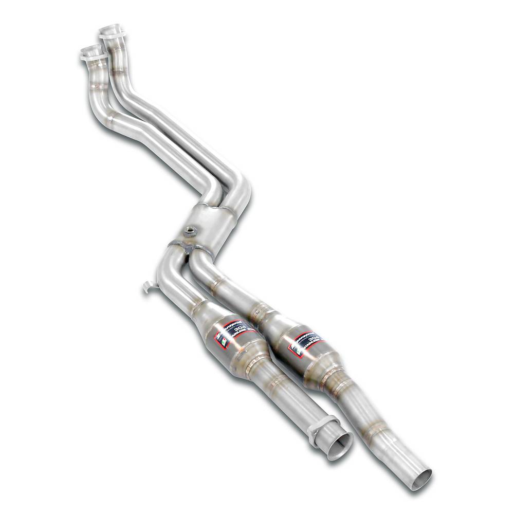 Vorderrohr mit Sport Metallkatalysator Rechts - Links (für Serien Fächerkrümmer, Left Hand Drive Nur)