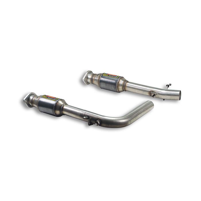 Front pipe with  Metallic catalytic converter Right + Left