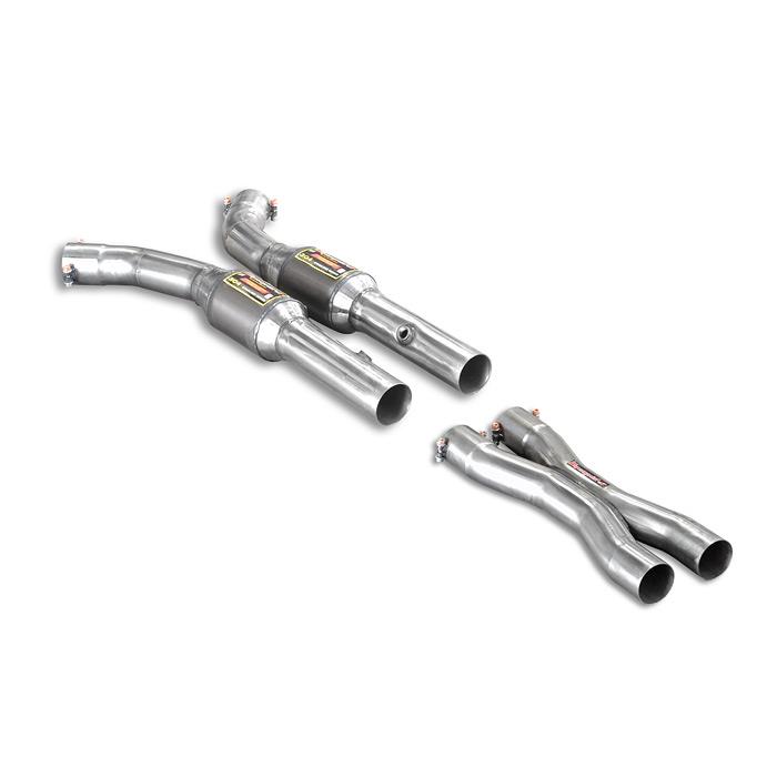 Silencieux avant avec catalyseur métallique + X-Pipe